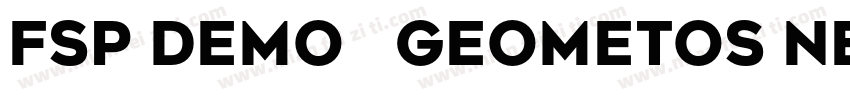 FSP DEMO   Geometos Neue字体转换